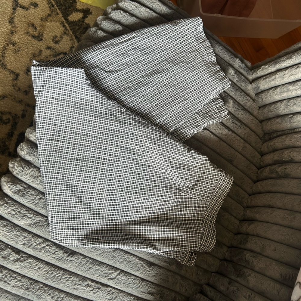 Black and White Plaid Westbound Capris